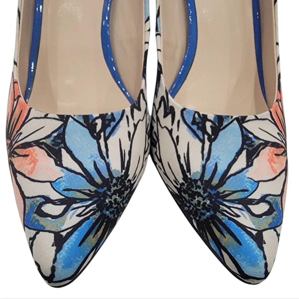Nine West Women's Floral High Heel Shoes - Picture 9 of 17